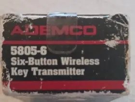 Ademco 5805-6 Honeywell 6 Button Wireless Fob New Old Stock