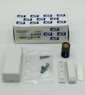 Adt Qgistix Ws4945 Cr.ws4945 Wireless Door Contact With Magnet And Battery New Open Box L K