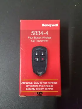 Honeywell Honeywell-5834-4 5834-4 Four Button Wireless Key Transmitter New In Box Sealed