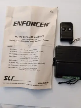 Seco-larm Sk-910r2q Seco-larm Enforcer Wireless Security Rf Receiver 2-channel With Remote